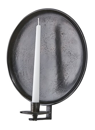 Väggljusstake - Ljusstake - Ljuslampett - Antikbrun  Ø 30 cm - 2