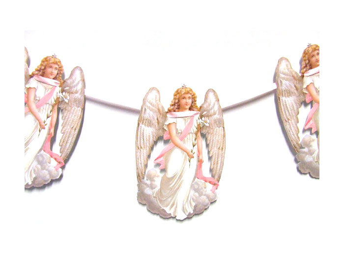 Vimpel - Flaggspel - Girlang - Ängel - 1,2 meter  - 3