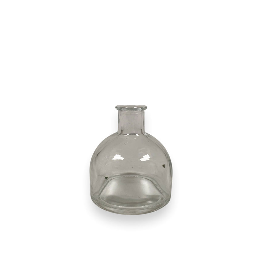 Glasvas - Flaska - 9x7,8 cm - 2