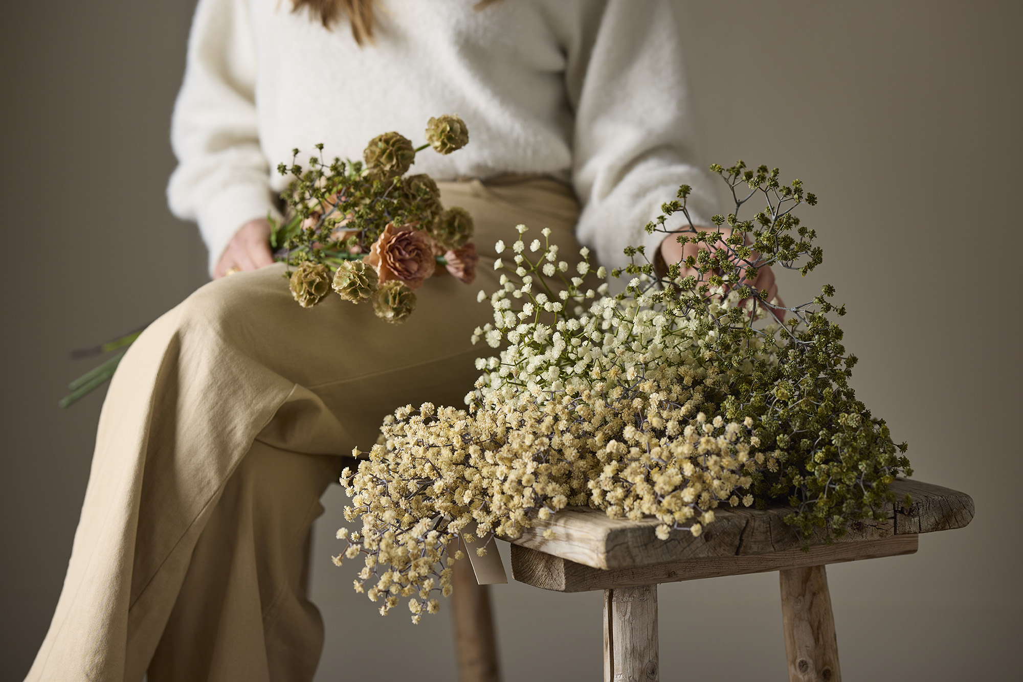 Baby's breath - Branch - Stem - White - 75 cm - 3