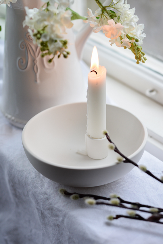 Lidatorp Small White Candlestick - 3