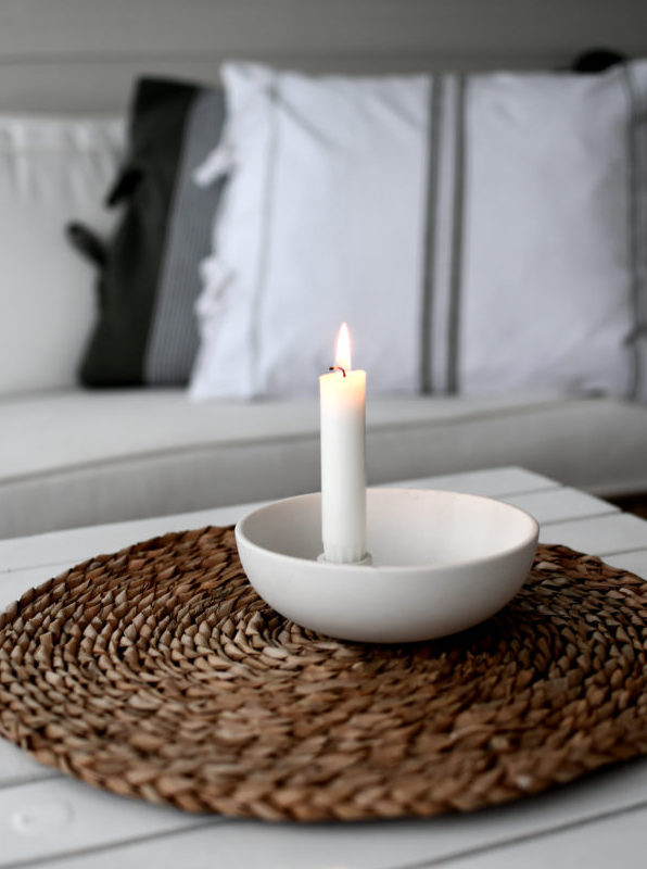 Lidatorp Small White Candlestick - 4