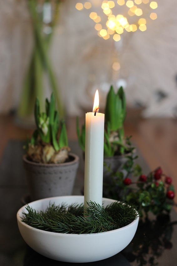 Lidatorp Small White Candlestick - 18