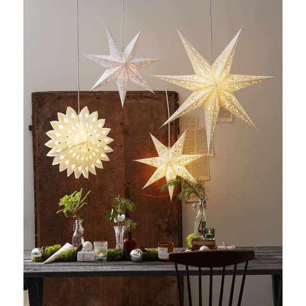 Adventsstjärna - Pappersstjärna - Lace - 45x45 cm - 5