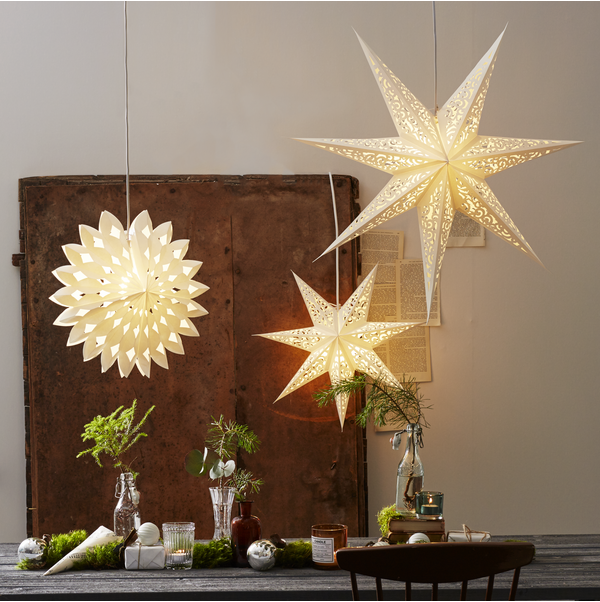 Adventsstjärna - Pappersstjärna - Lace - 45x45 cm - 4