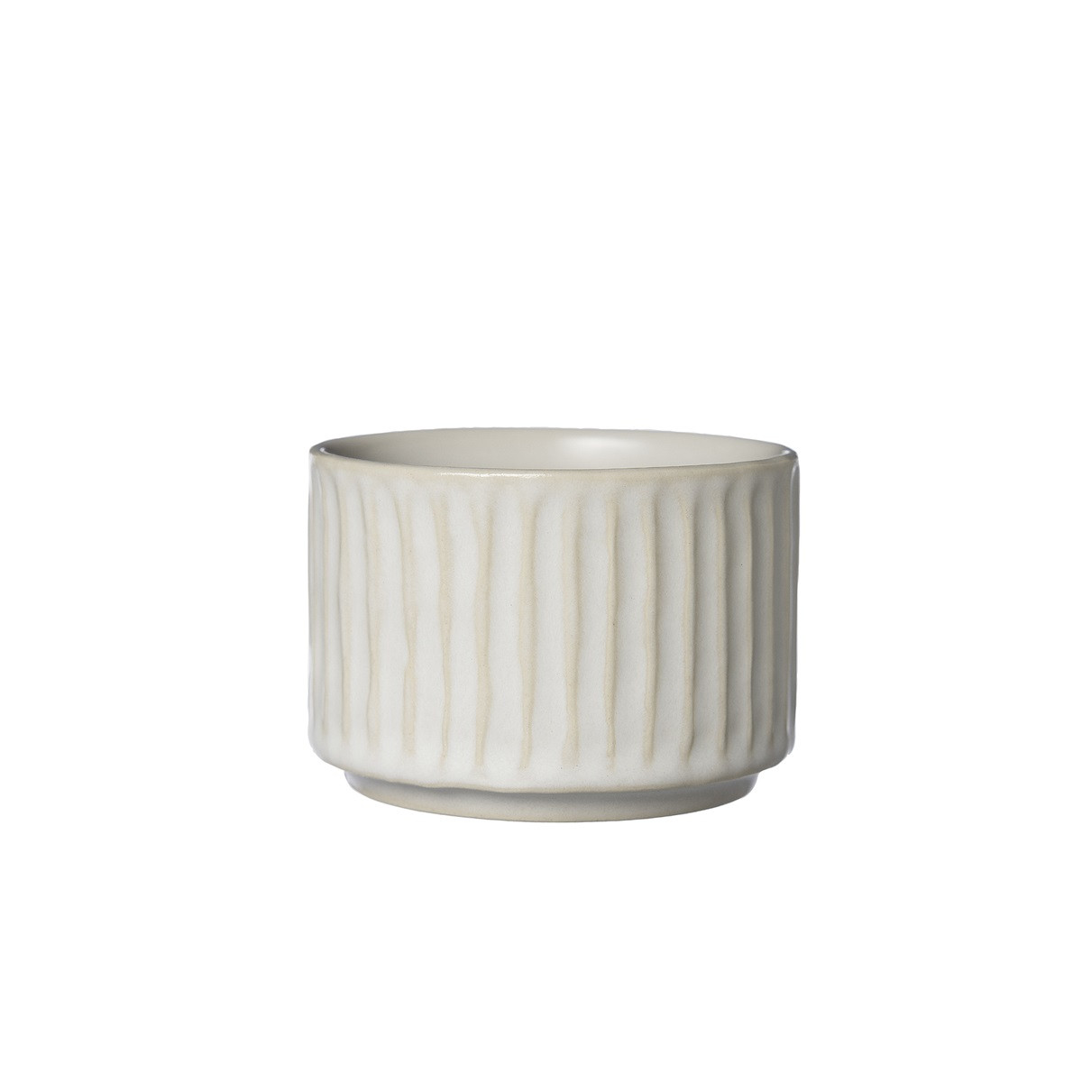 ERNST - Mulled wine bowl - Fluted - Stoneware - Natural white - 2