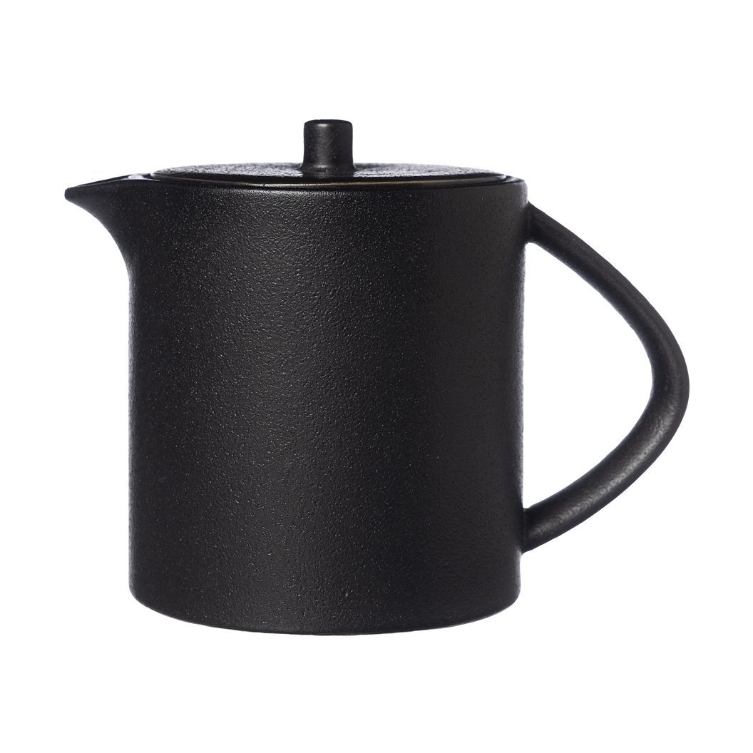 ERNST - Mulled wine jug with warmer - Teapot - Black - Stoneware - 4