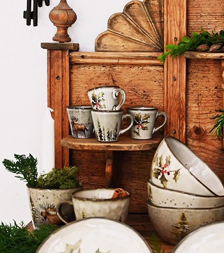 Mulled wine mug Moose - Mini mug - Stoneware - 6xØ6 cm - 1 pc - 8