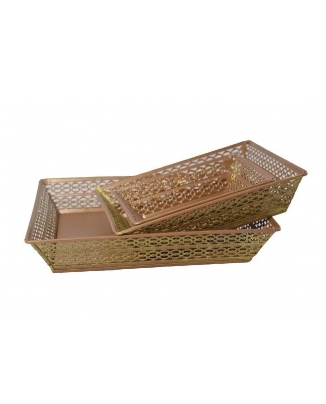 Trays - Platters - Gold - 3-pack - 2