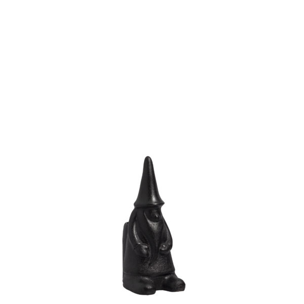 Hans Tomte with hood - Candlestick - Black Ceramic - 15 cm - 4
