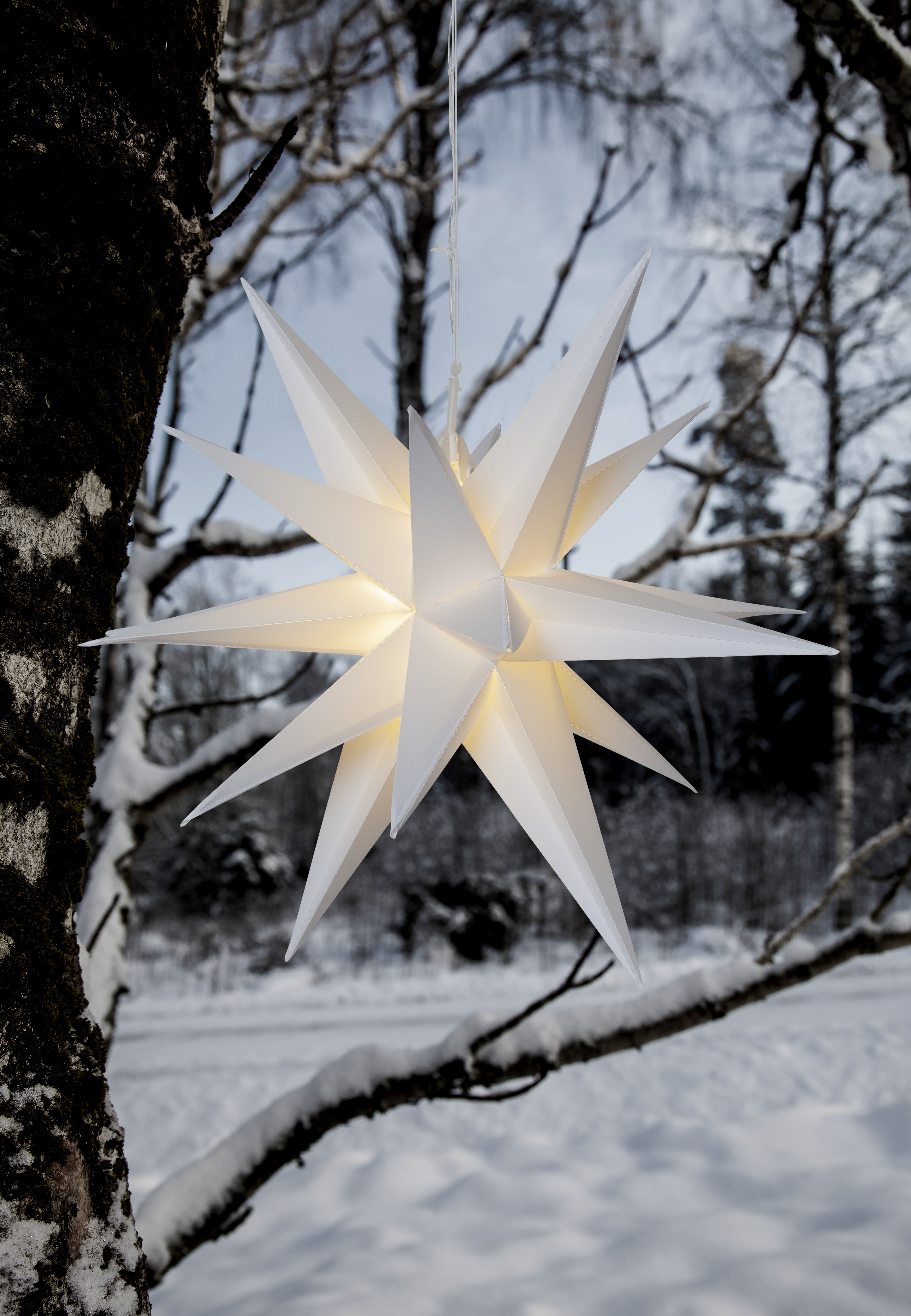 Advent Star - Alice - White - Indoor/Outdoor - 57x57 cm - 16