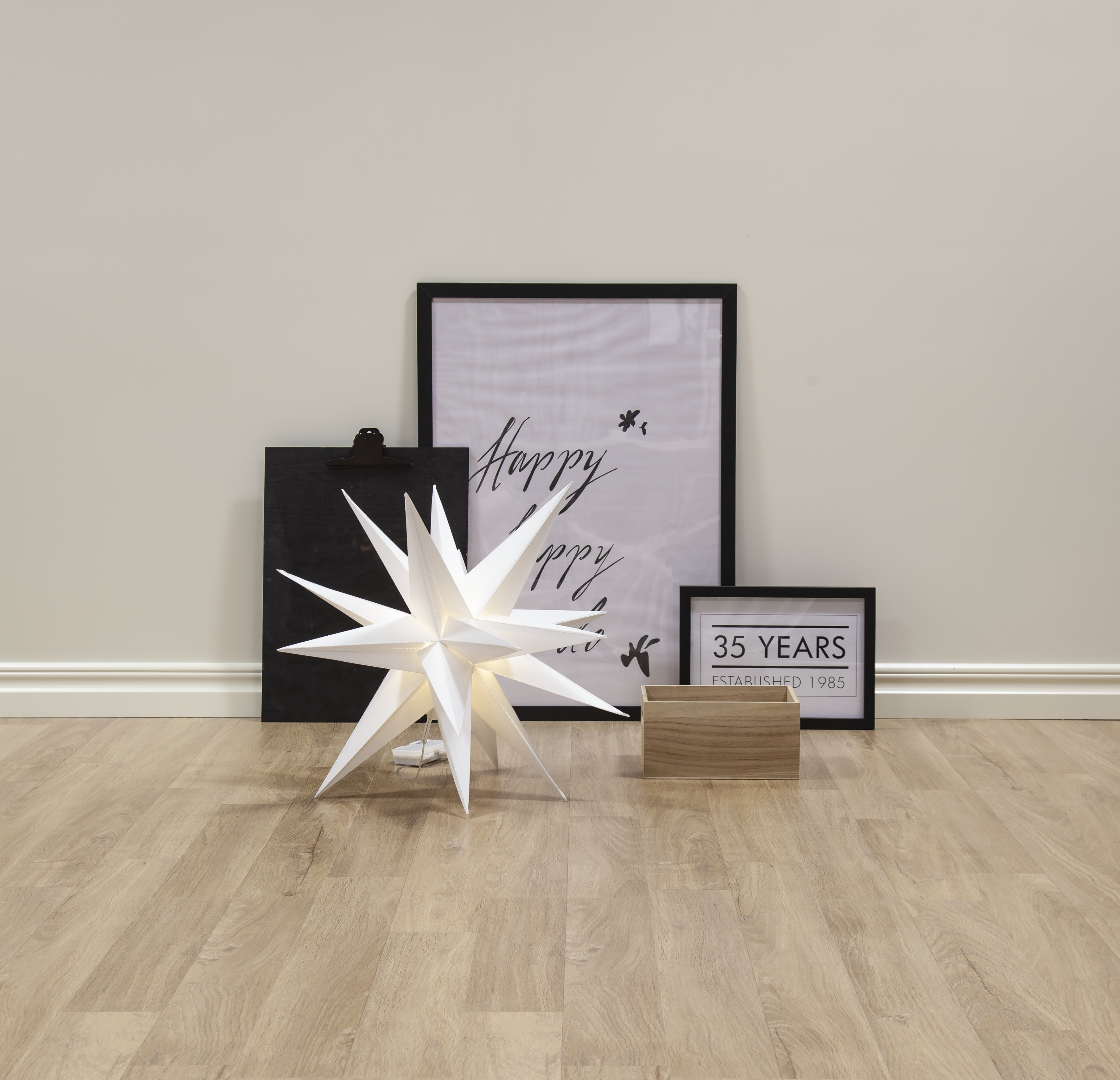 Advent Star - Alice - White - Indoor/Outdoor - 57x57 cm - 11