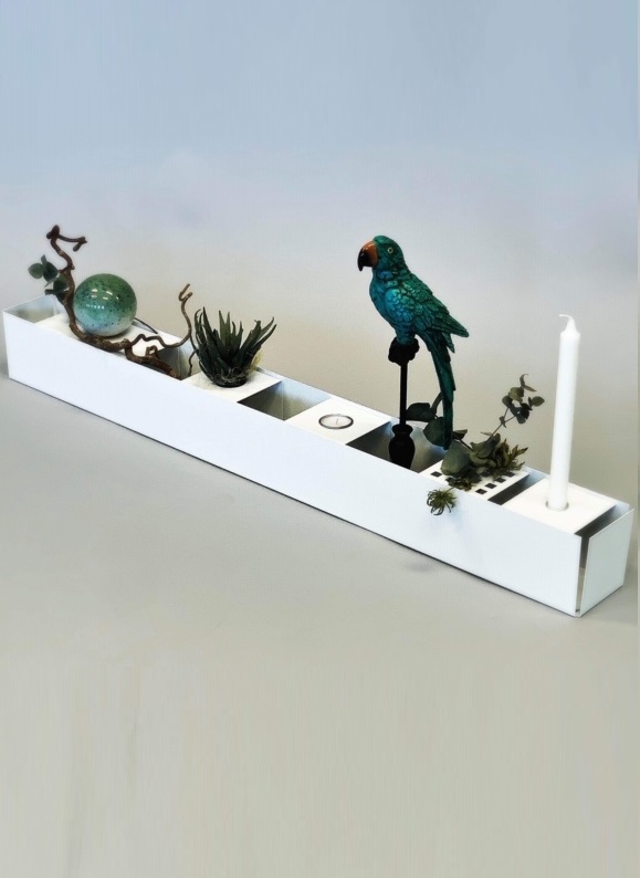 Accessories for decorative box - Candle holder - White - 3