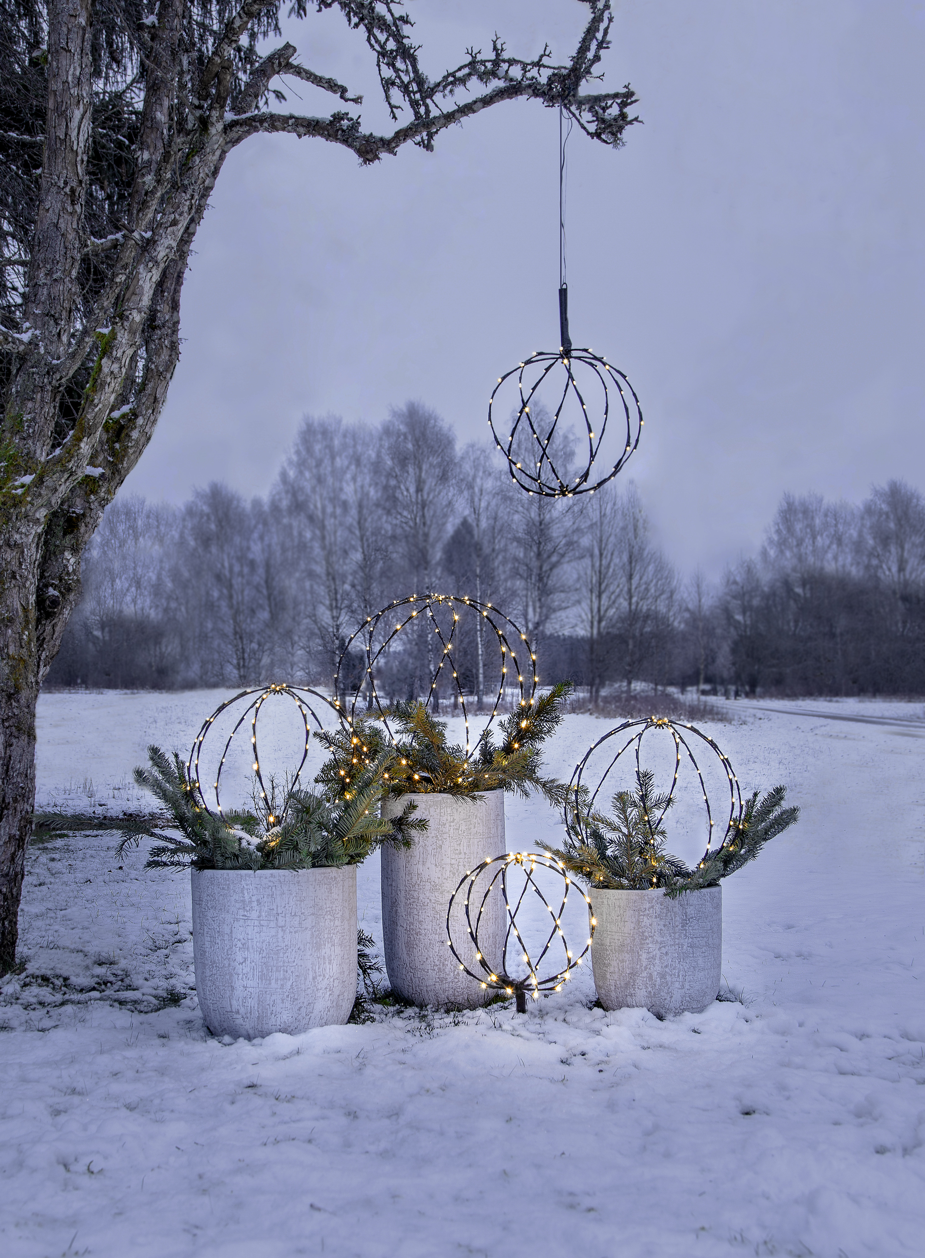 Light globe - Ball with lighting - 30 cm - Outdoor decoration - 4