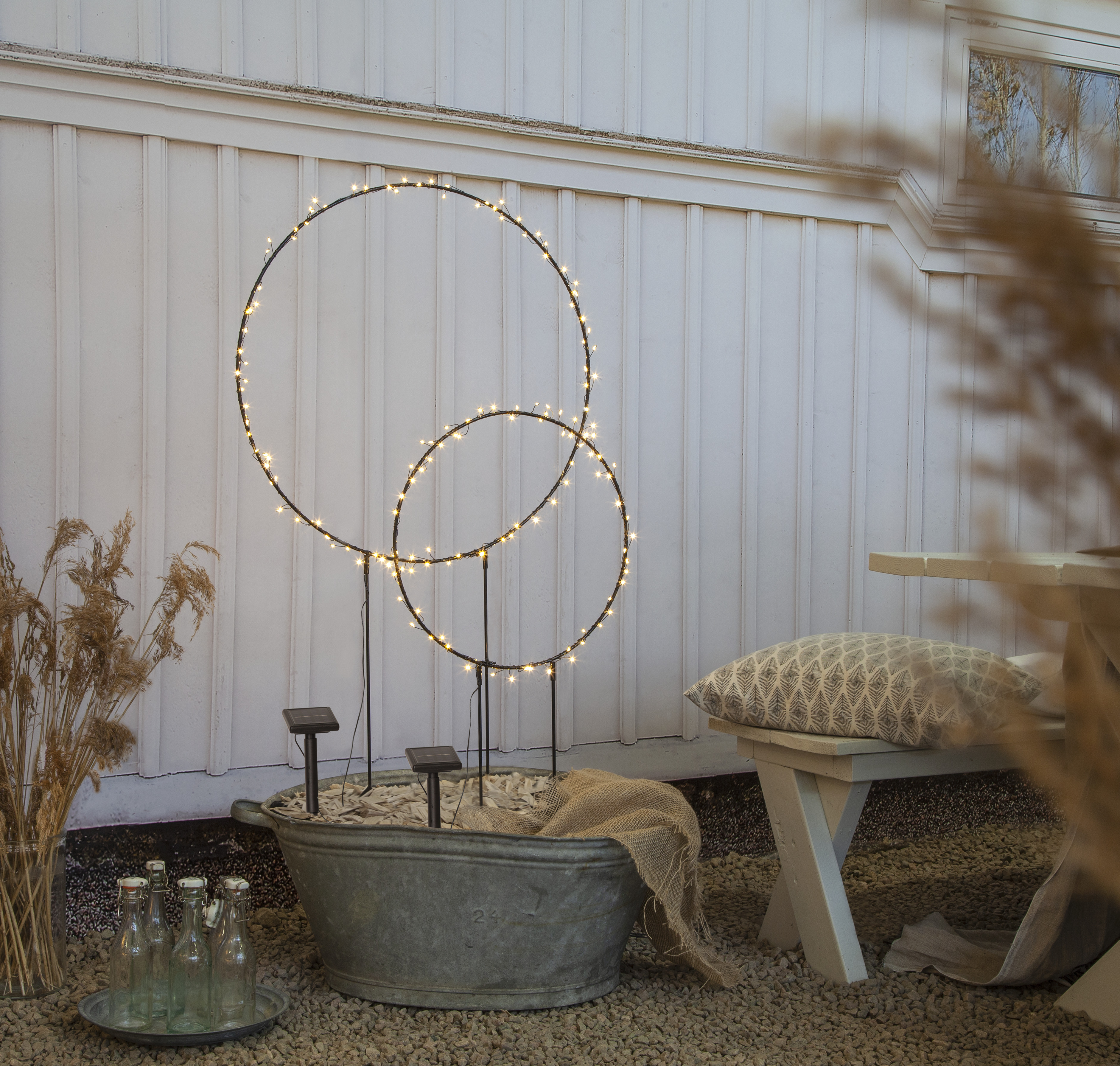 Solar-powered decoration Ring - LED - 100x60 cm - 2