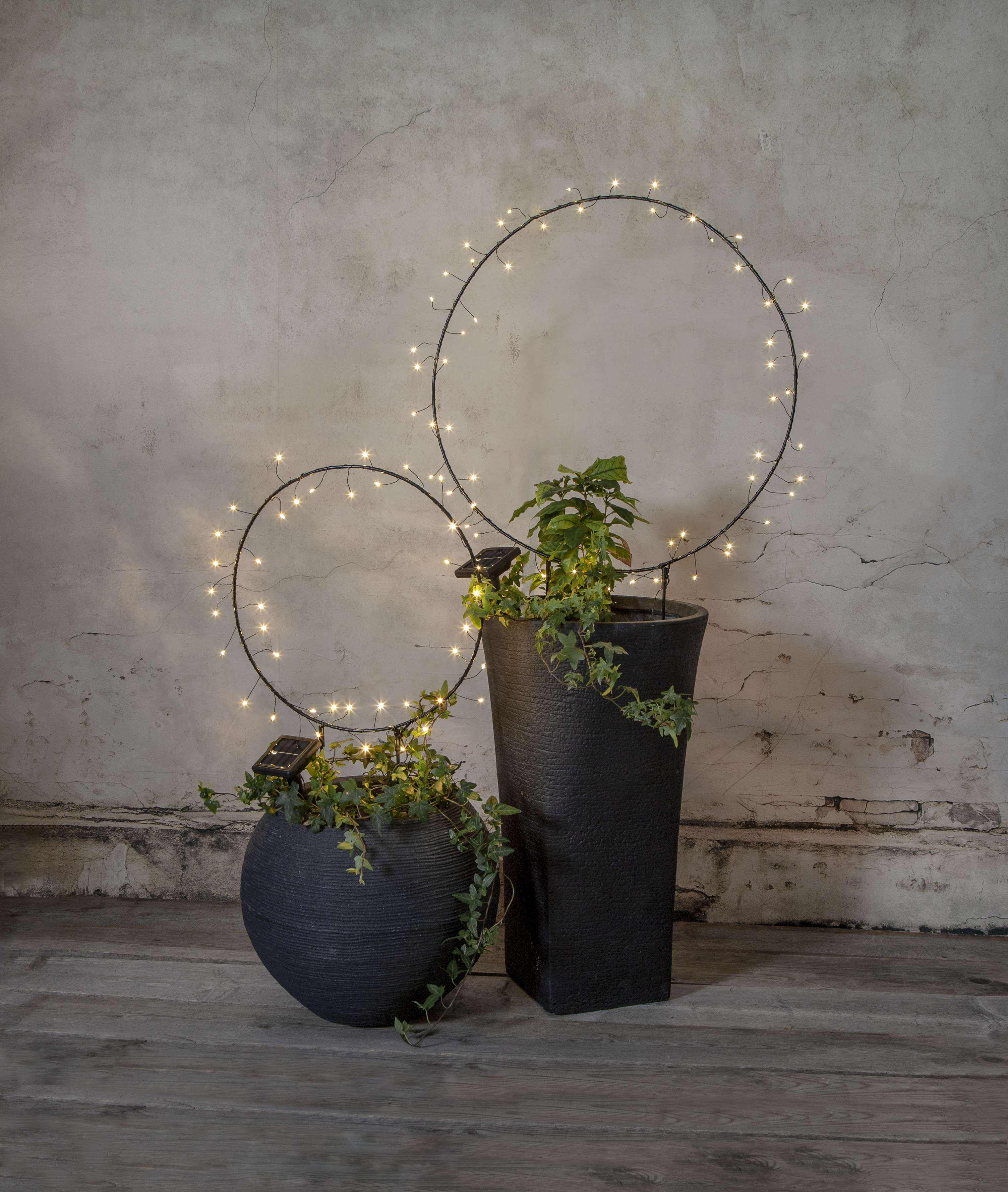Solar-powered decoration Ring - LED - 100x60 cm - 4