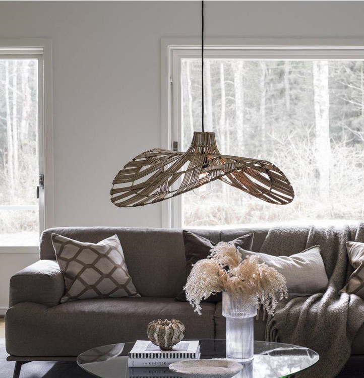 Ceiling lamp - Lamp - Rattan - Indoor - 81 cm