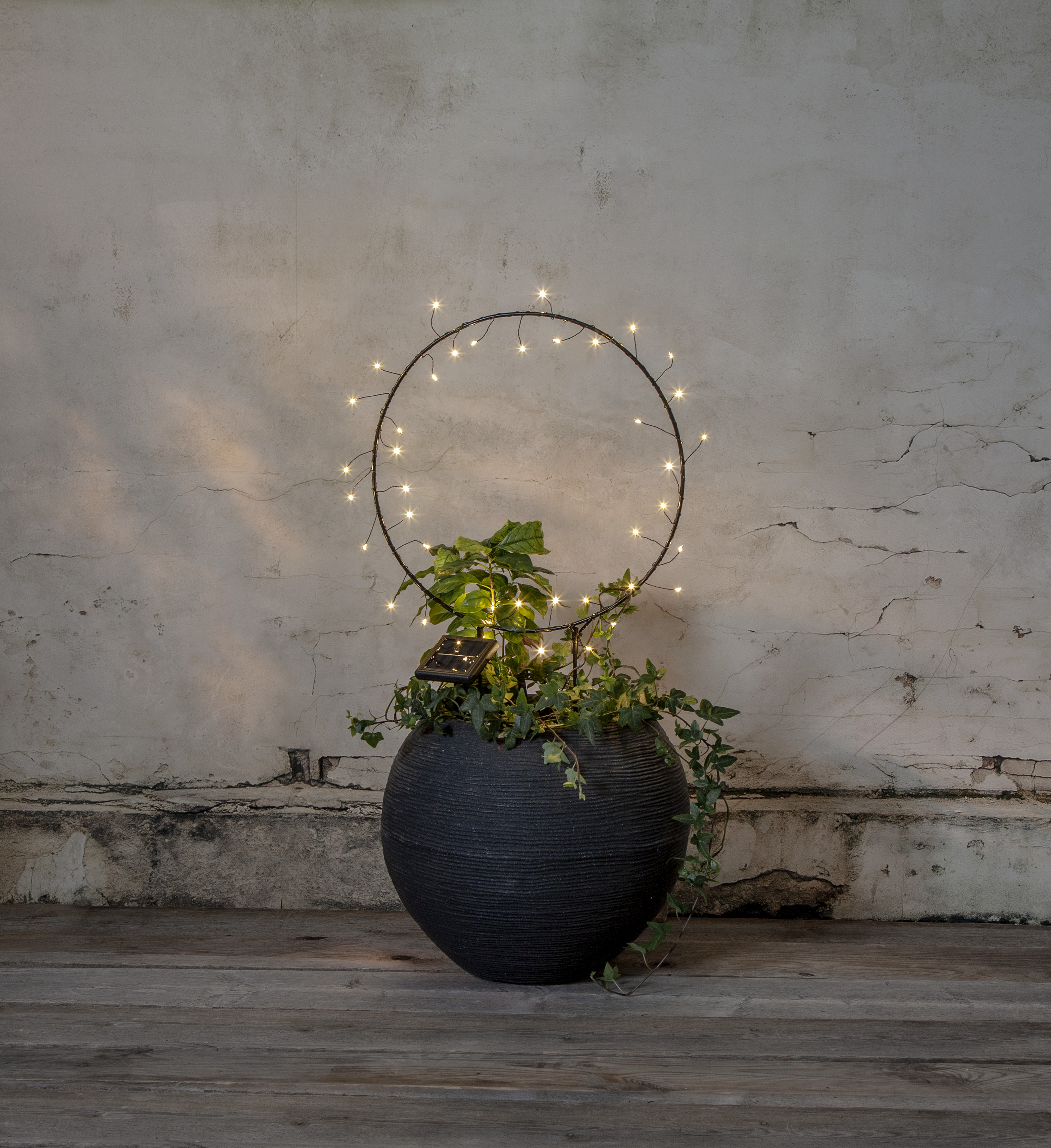 Solar cell decoration Ring - LED - 60x40 cm - 6