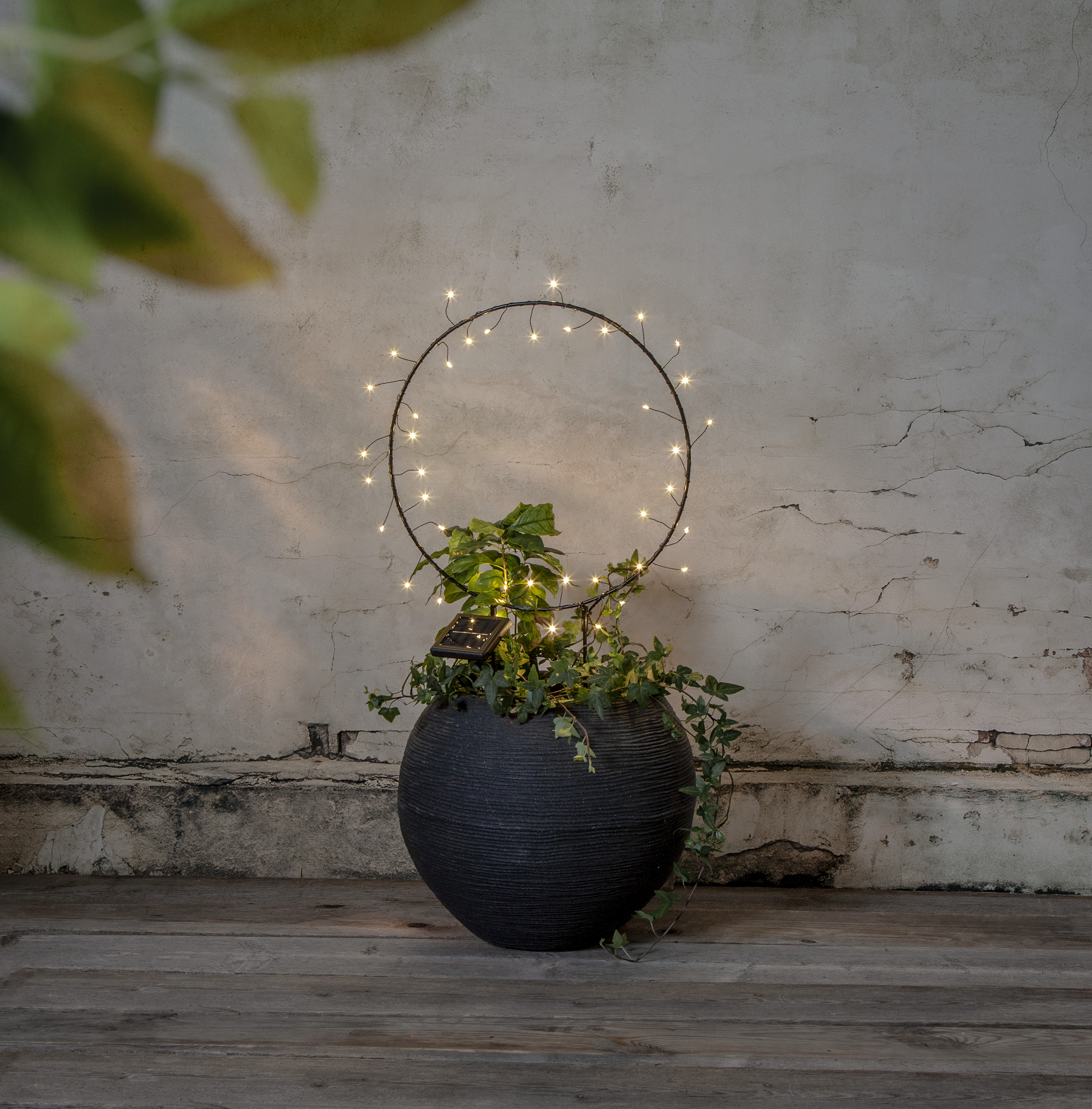 Solar cell decoration Ring - LED - 60x40 cm - 7