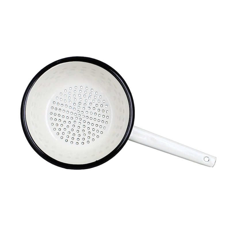 Durkslag med handtag Emalj Offwhite - 5