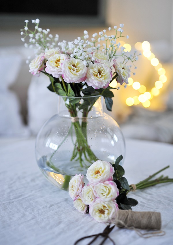 Rose bouquet - Pink - 37 cm - 3