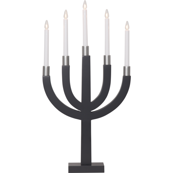 Ljusstake - Adventsljusstake - Mörkgrå - 67x35 cm - 2