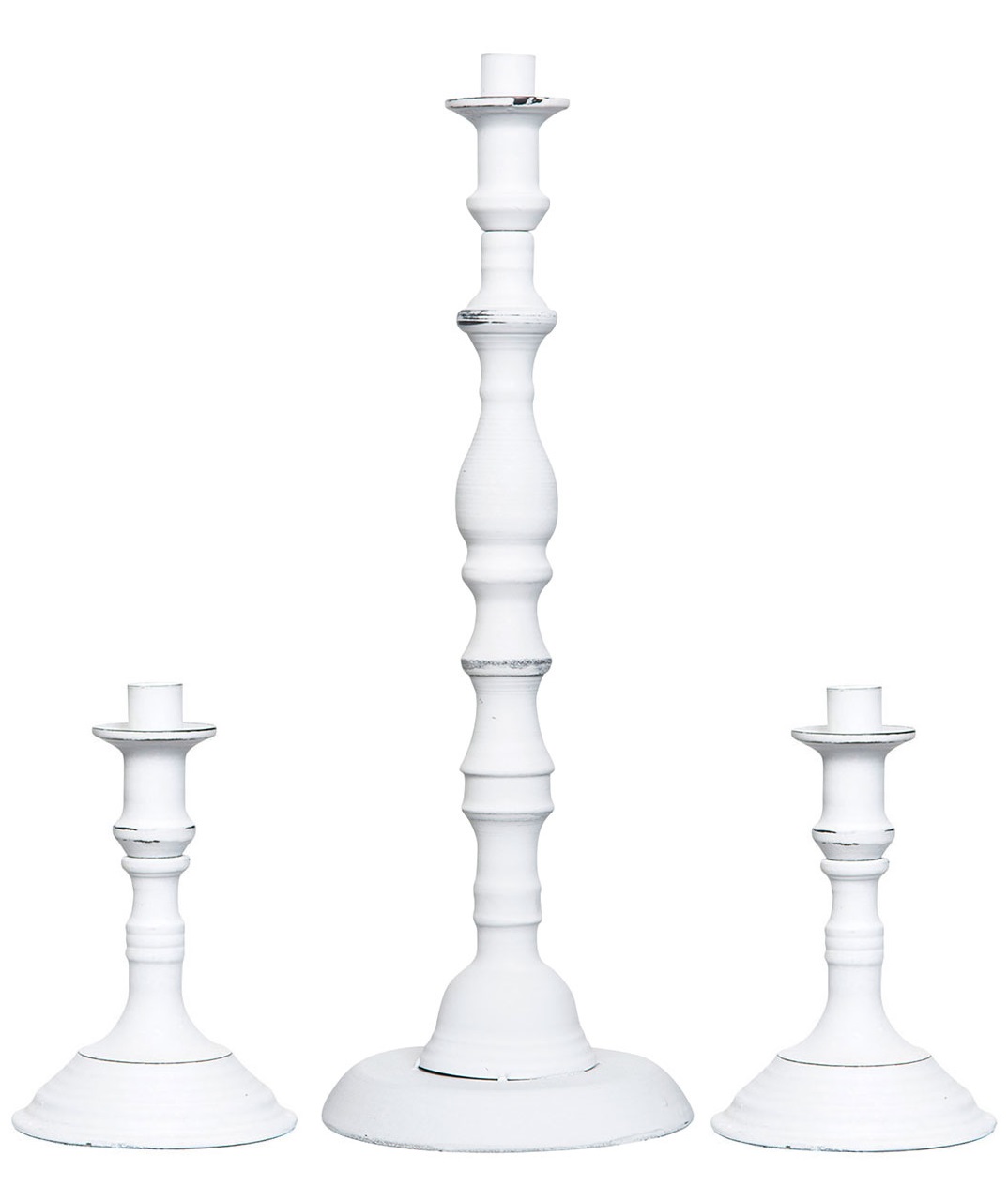 Ljusstakar antikvit metall 3-pack - 3