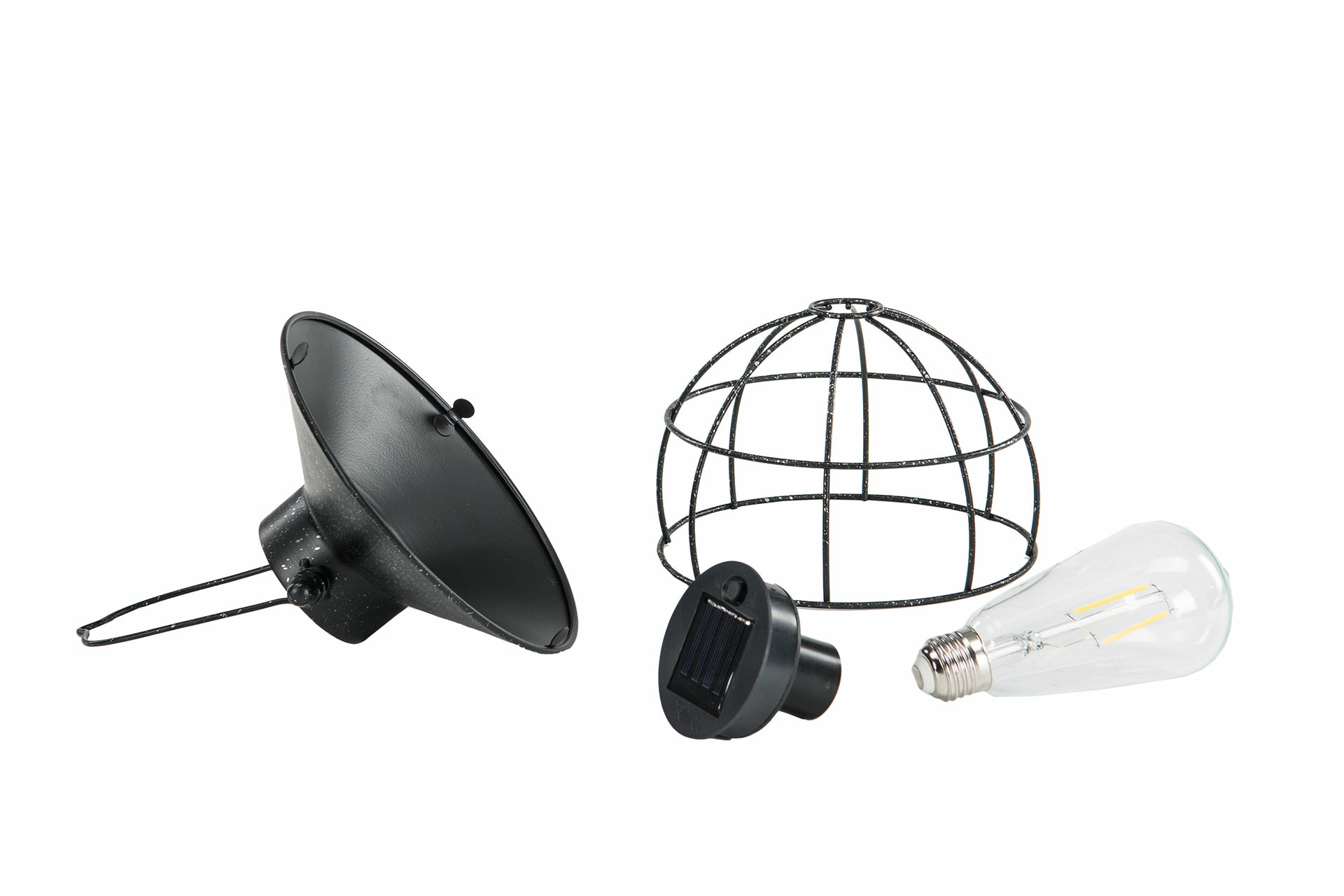 Lampa/Solcell Led Pinne Rund Antiksvart 18x60 cm - 5