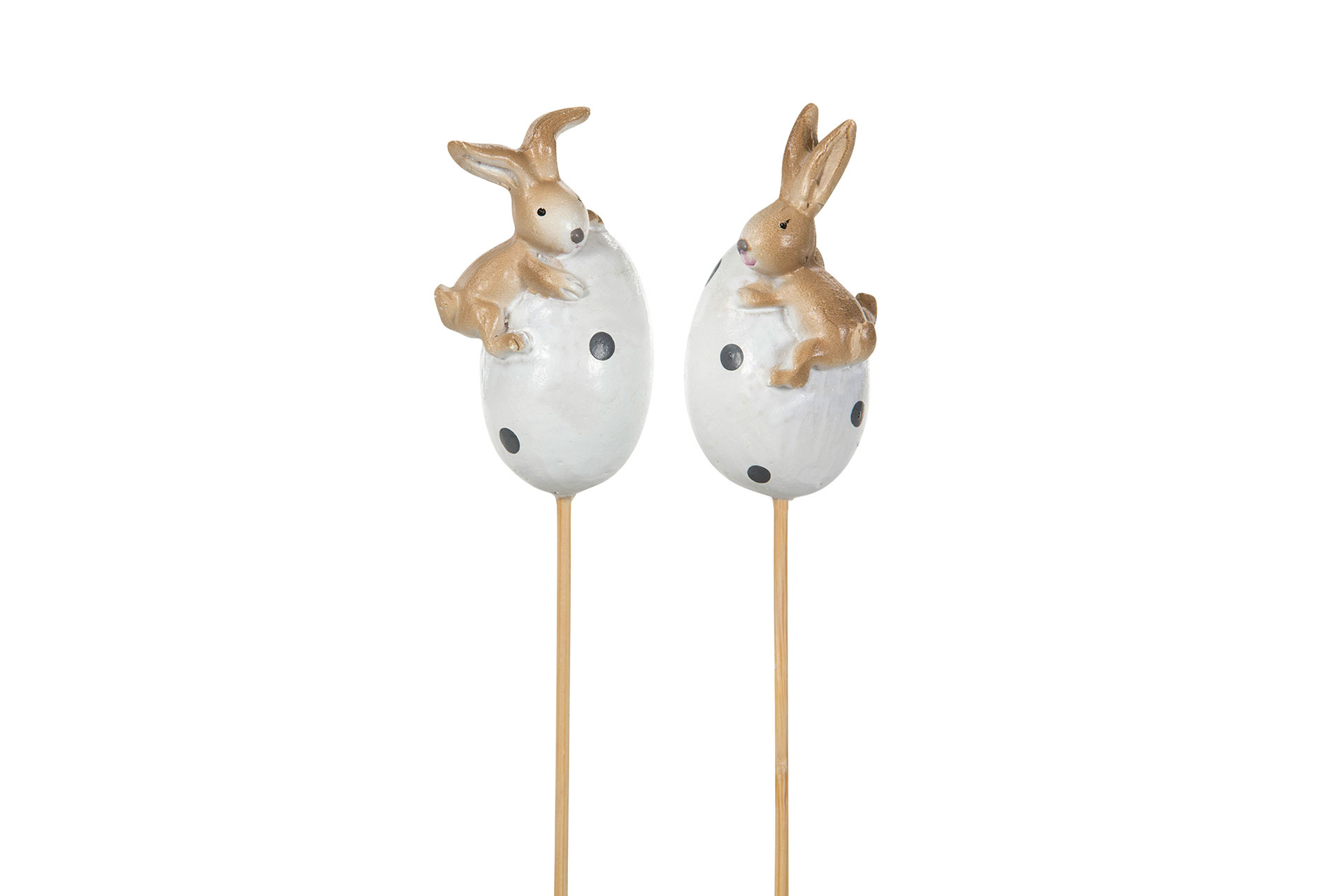 Rabbit on Egg Stick Poly Mix 5 cm - 2