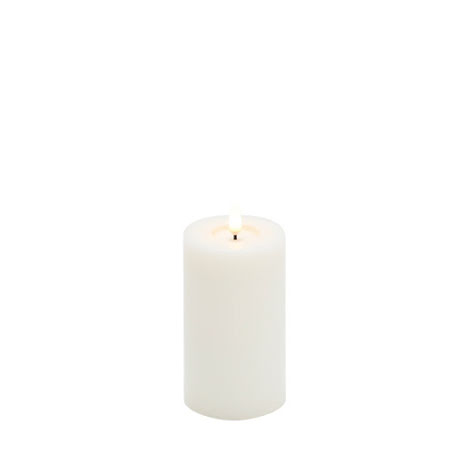 Ledljus - Blockljus - Batteriljus i wax med timer - 7x12,5 cm - 4