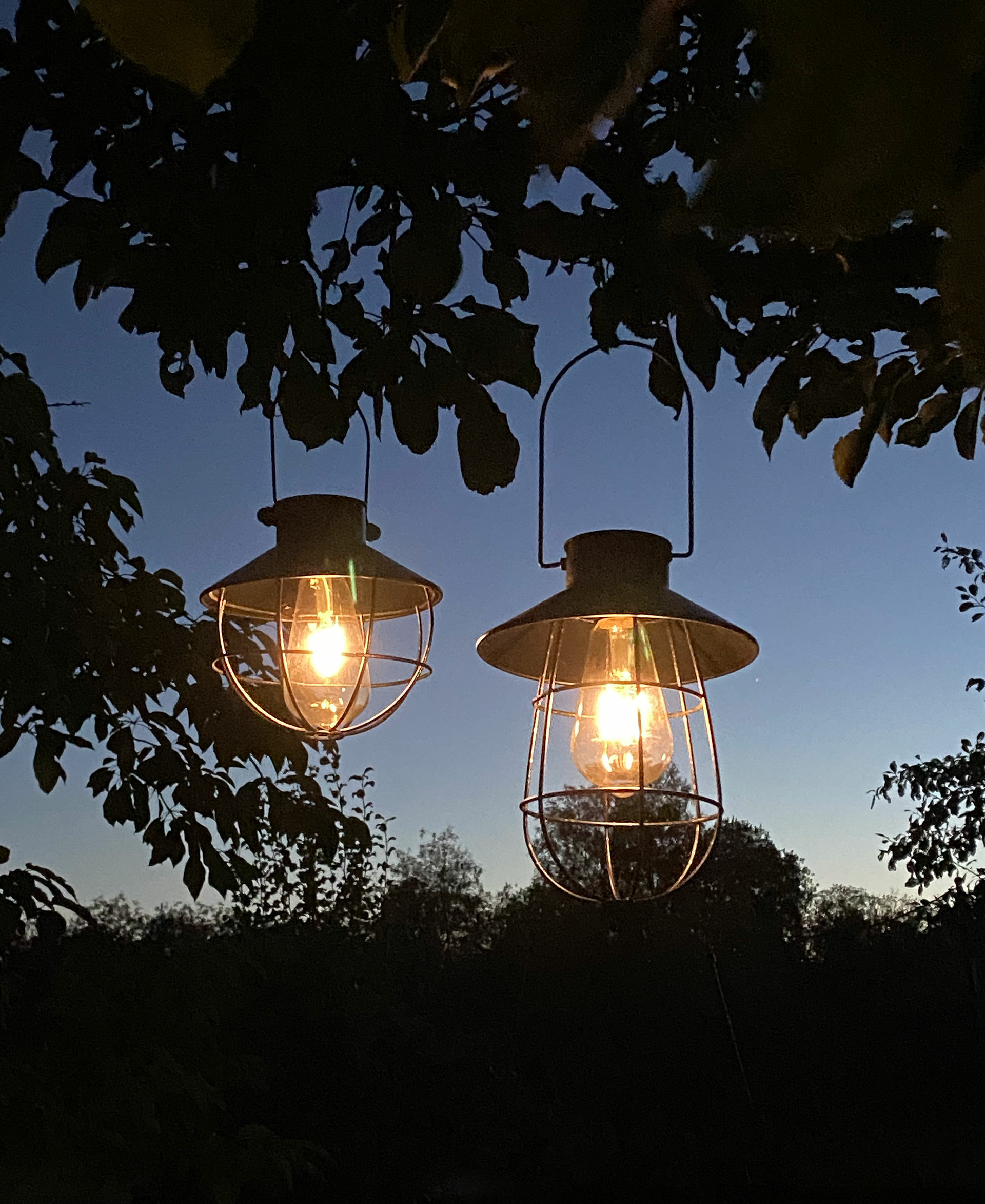 Lampa/Solcell Led Häng Rund Antiksvart 18,5 cm - 3