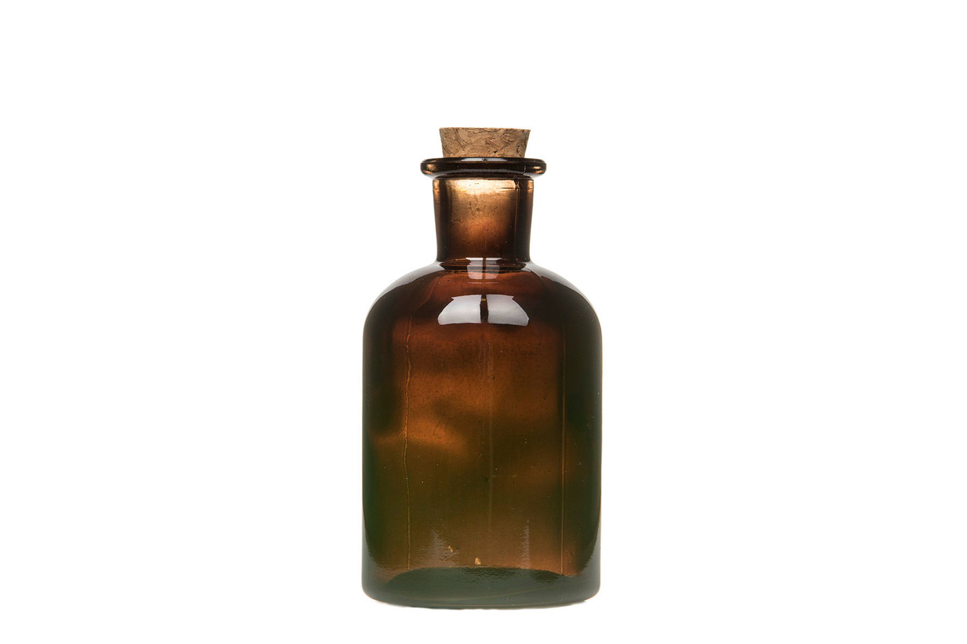 Glasflaska med kork - Flaska - Mörkbrun - Small - 4