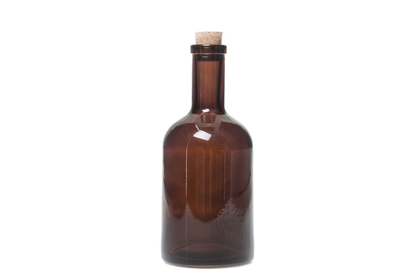 Glasflaska med kork - Flaska - Mörkbrun - Large - 4