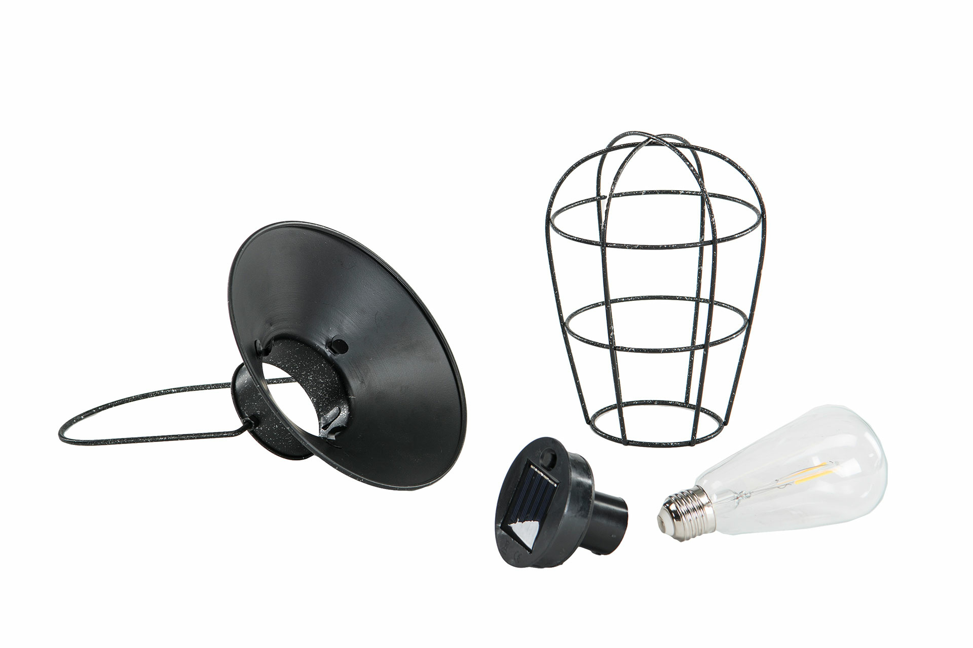 Lamp/Solar Cell LED Stick Antique Black 22x64 cm - 3