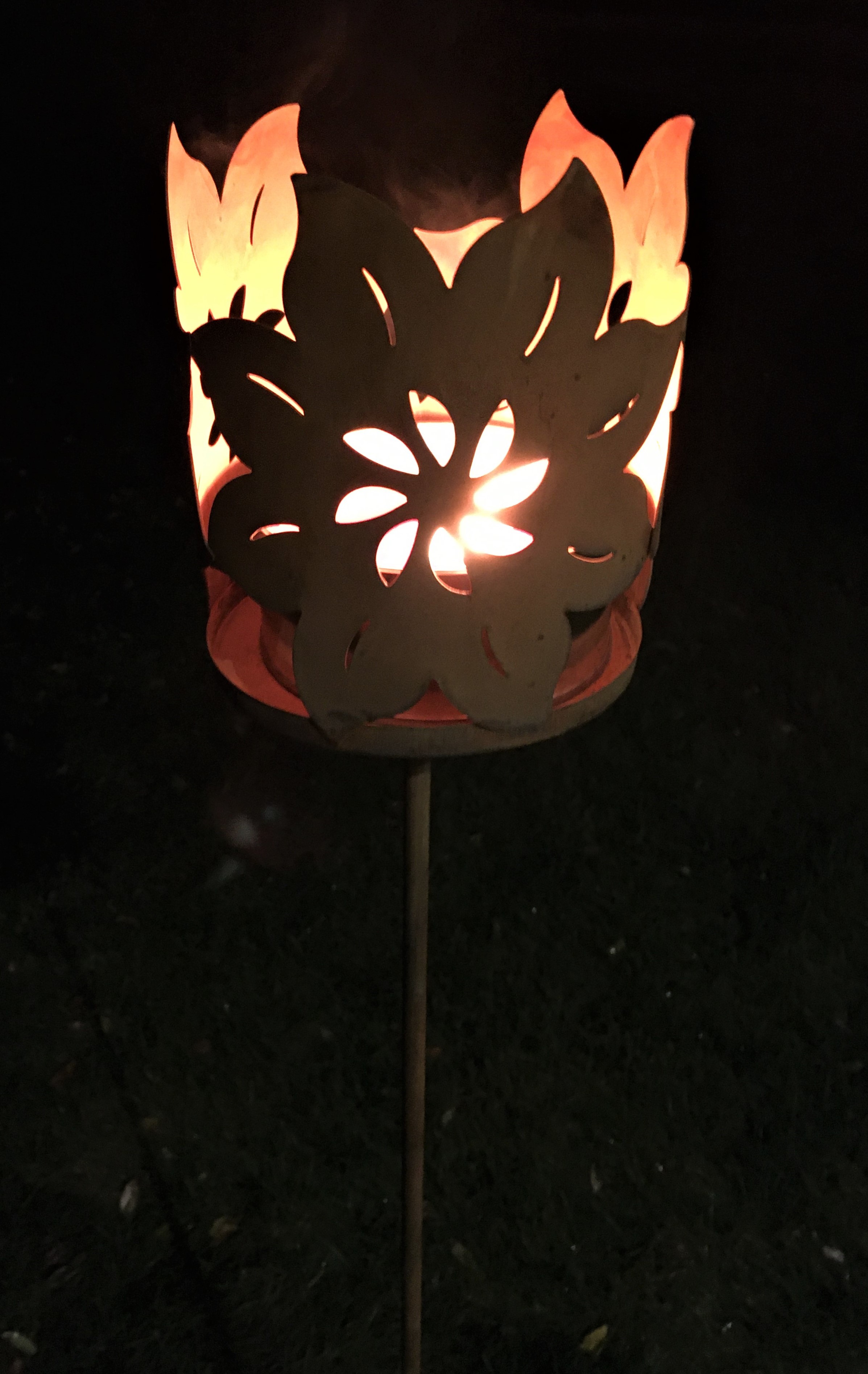 Marshal holder on pole - Candlestick - Lantern - 112 cm - 2