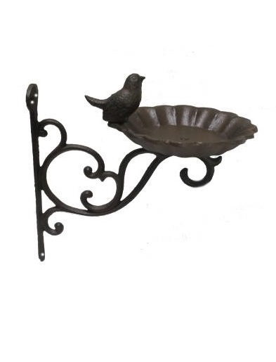 Bird bath - Bird table with wall bracket - 25x22 cm - 2