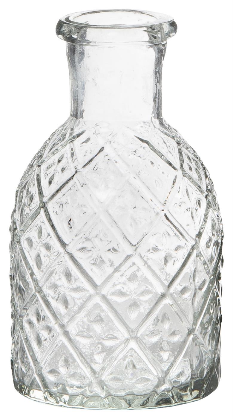 GLASVAS / VAS / FLASKA HARLEKIN - 11 CM - 10