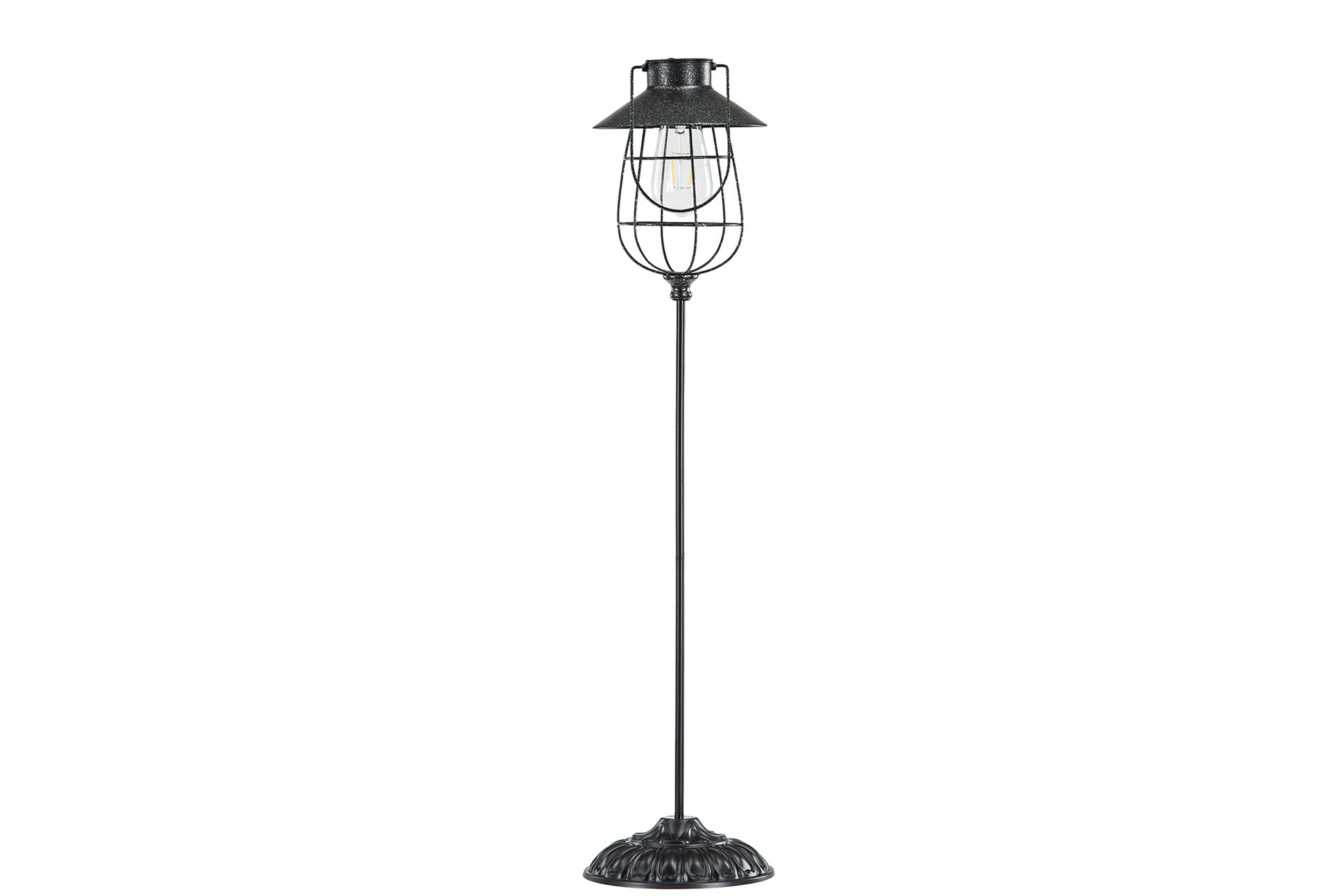 Lampa/Solcell Led Fot Antiksvart 22x74 cm - 4