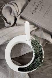 Candlestick - White ceramic - 20 cm - 3