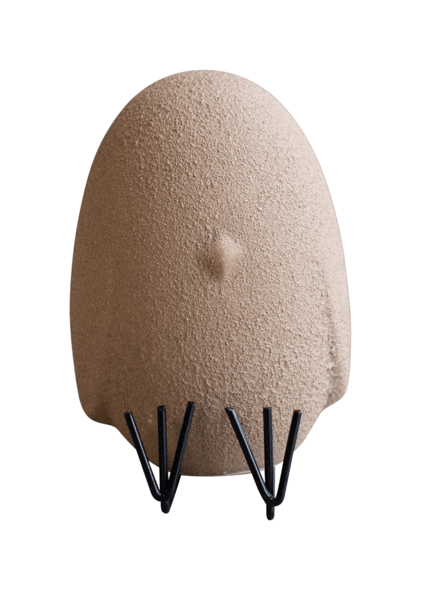 Sit Around - Sitting chicken - Sand - Ceramic - 10 cm - 6