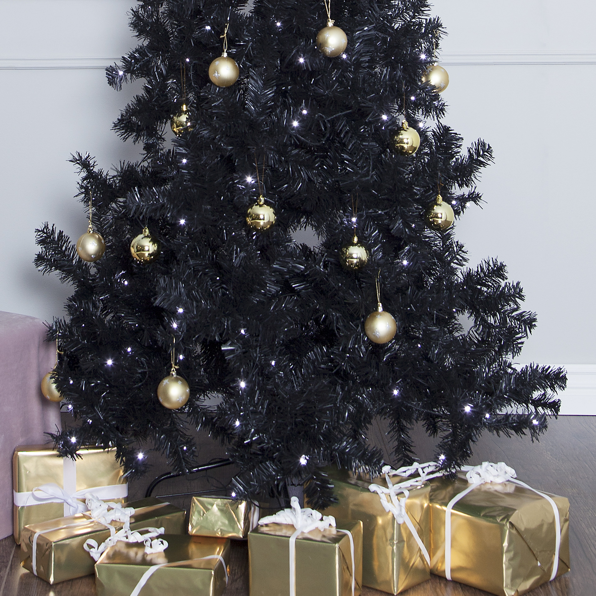 Christmas tree with LED lights, 210 cm - 2