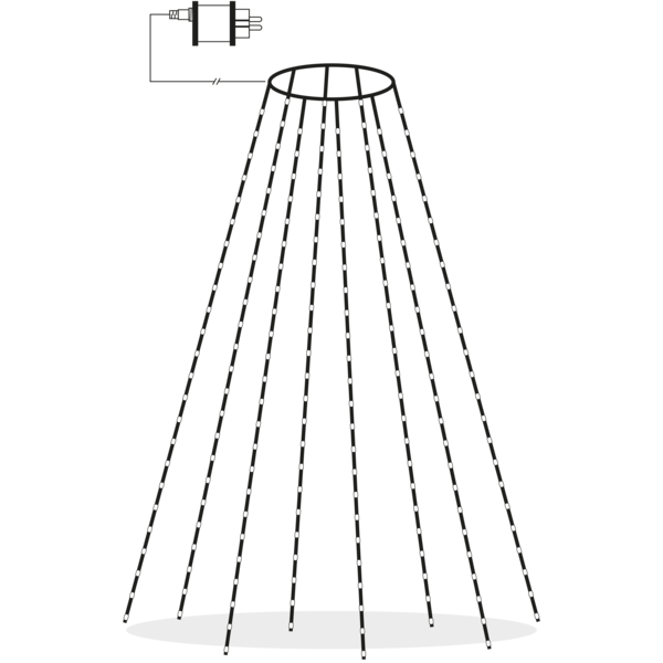 String lights - Christmas tree lights - Dew Drop - 200 cm - 3