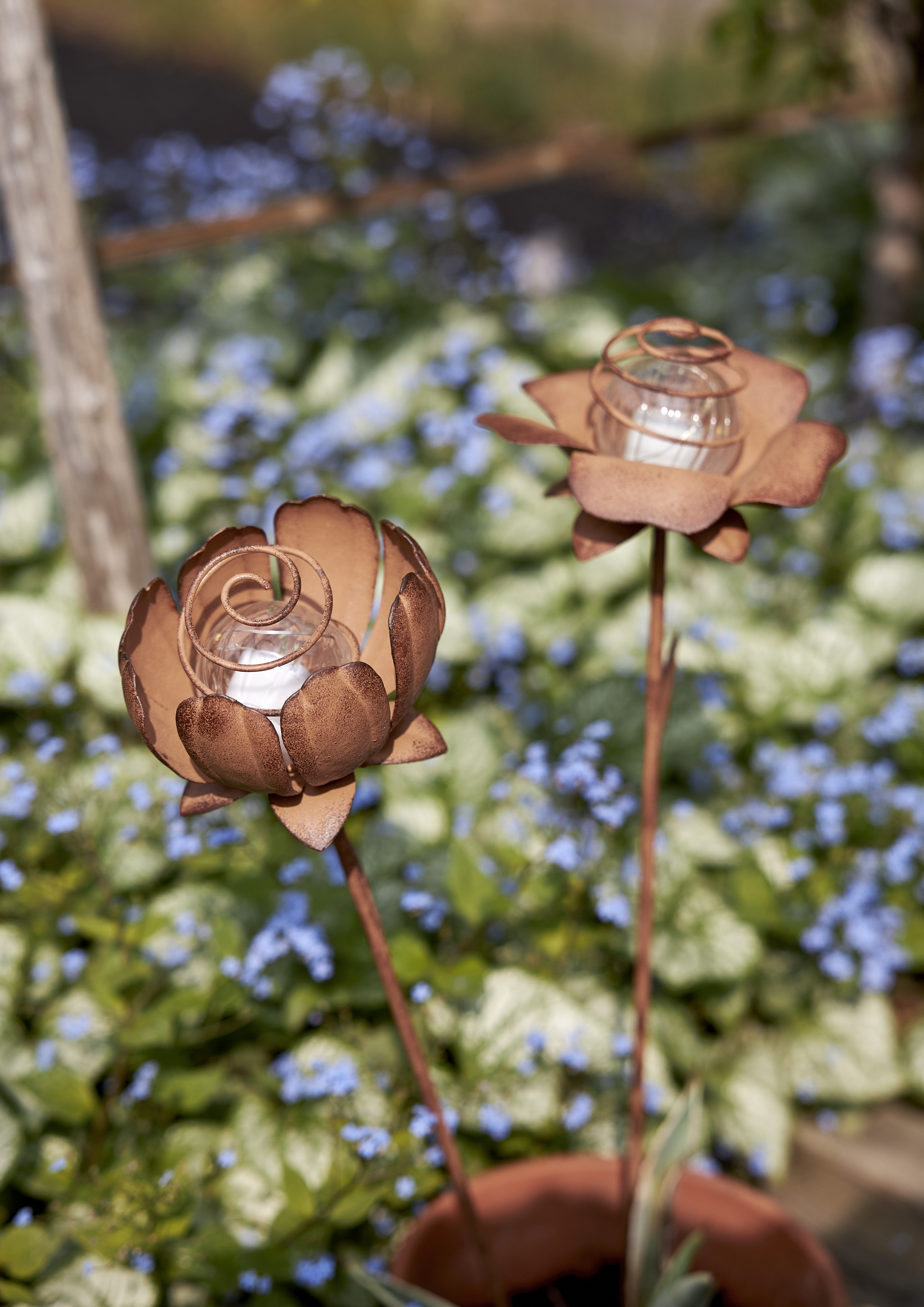 Solcellsdekoration - Solcellsbelysning - Blommor - 2-pack - 10