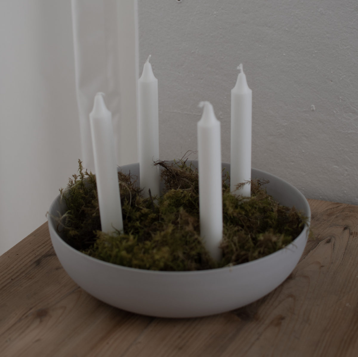 Granholmen XXL - Ljusstake - Adventsljusstake - Ljusgrå - 29 cm - 6