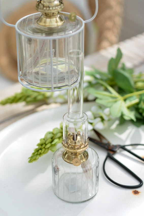 GLASS OIL LAMP STRAIGHT SMALL - 7