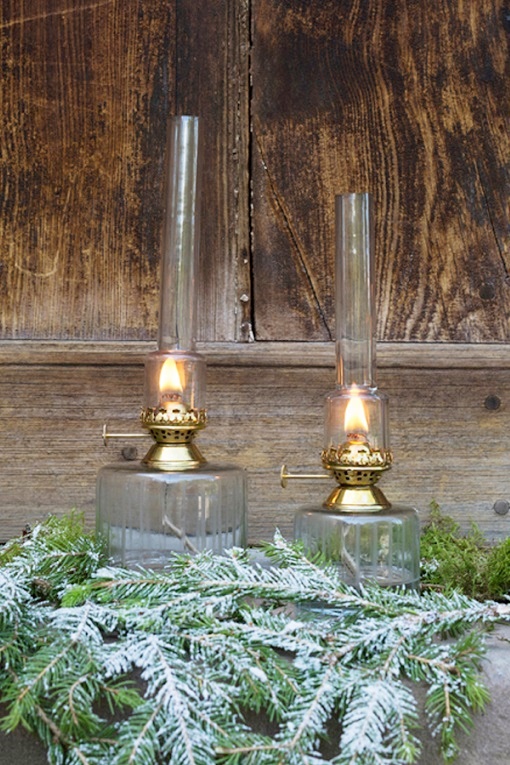 GLASS OIL LAMP STRAIGHT SMALL - 10