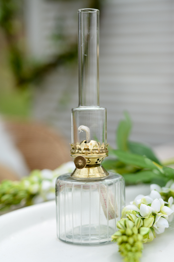 GLASS OIL LAMP STRAIGHT SMALL - 8