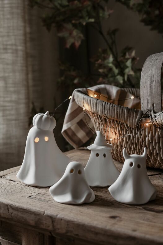 Majas Ghost - Spöke med horn - Vit - Keramik  - 2
