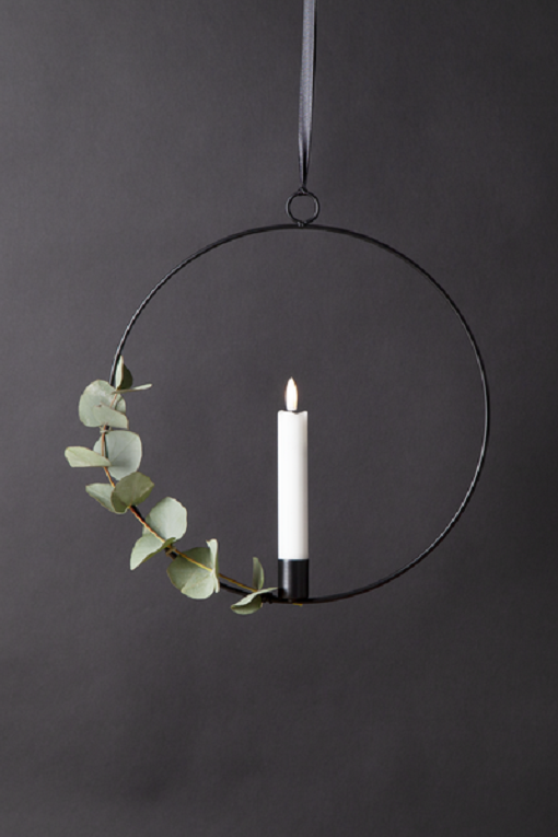 LIGHT RING BLACK WITH LED LIGHT Ø 28.5 CM - 5