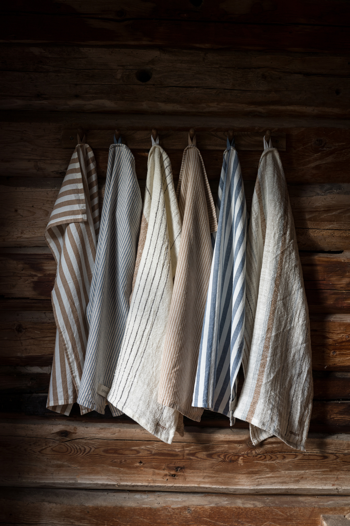 Ernst Kitchen Towel 47x70 wide stripe blue/beige - 5
